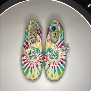 Polo by Ralph Lauren men’s Tie-Dye Sneakers, Thornton canvas lace up sneakers